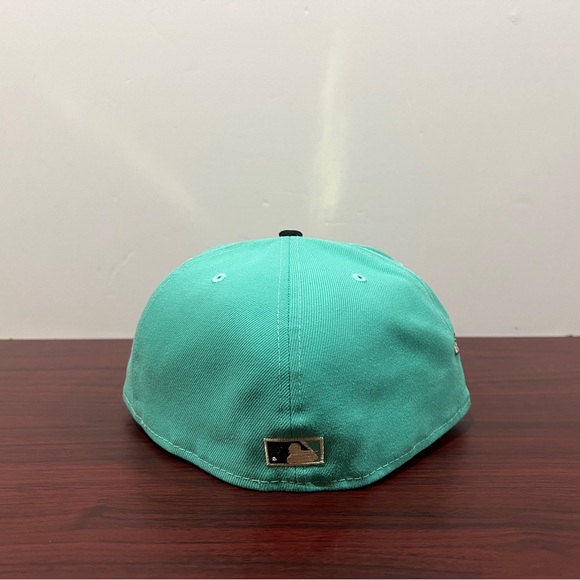 New Era, 59Fifty Fitted Hat, New York Mets, Green & Black - Picture 5 of 11